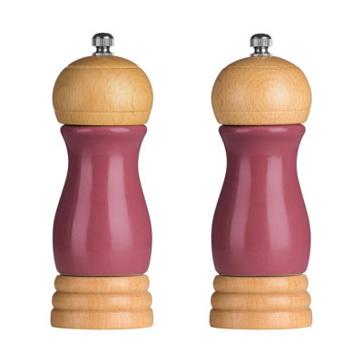 Maison by Premier Natural Origins Pink High Gloss Salt and Pepper Mill Set