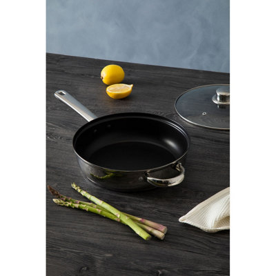 Maison by Premier Non Stick Frypan With Glass Lid