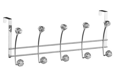 Maison by Premier Over Door Clear Diamantes 10 Hook Hanger