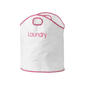 Maison by Premier Oxford Hot Pink Trim Laundry Bag