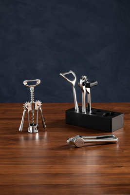 Maison by Premier Paragon 5pc Chrome Finish Kitchen Gadget Set