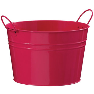 Maison by Premier Pink Zinc Bucket