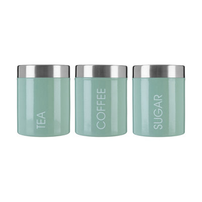 Maison by Premier Pistachio Enamel Liberty Canisters - Set of 3