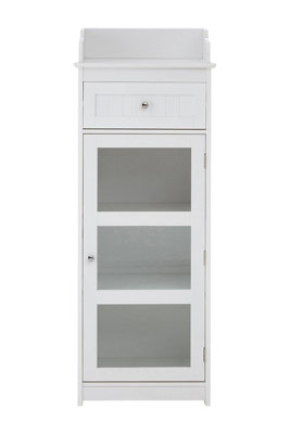 Maison by Premier Portland Glass Door Floor Standing Cabinet