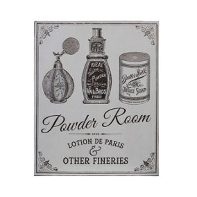 Maison by Premier Powder Room Wall Plaque