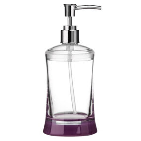 Maison by Premier Purple And Clear Acrylic Lotion Dispenser