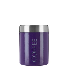 Maison by Premier Purple Enamel Coffee Canister - Single Canister