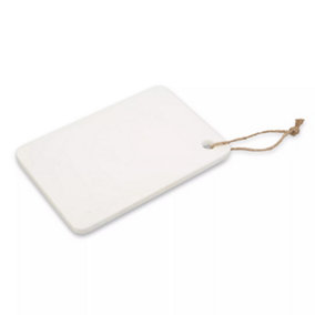 Maison by Premier Rectangular White Marble Chopping And Serving Board