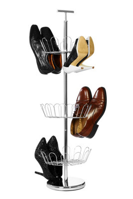 Maison by Premier Revolving Silver Shoe Stand