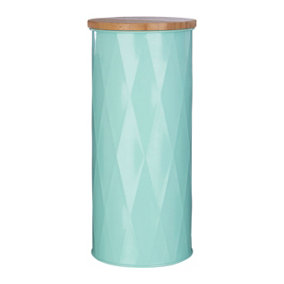 Maison by Premier Rhombus Green Metal Large Storage Canister - Single Canister