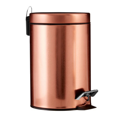 Maison by Premier Rose Gold Pedal Bin 3Ltr DIY at B&Q