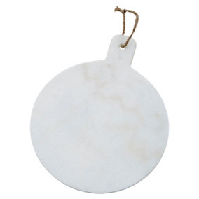 Maison by Premier Round Marble Paddle Chopping Board