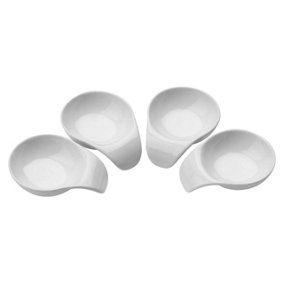Maison by Premier Set Of Four White Porcelain Serving Dishes
