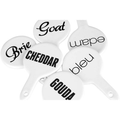 Maison by Premier Set Of Six Pun And Games Cheese Markers