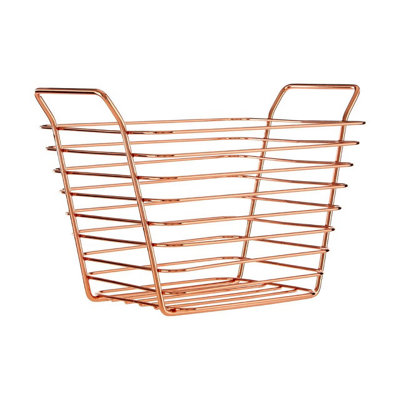 Maison by Premier Shine Small Gold Finish Wire Basket