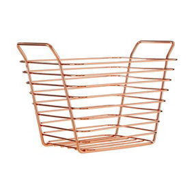 Maison by Premier Shine Small Gold Finish Wire Basket