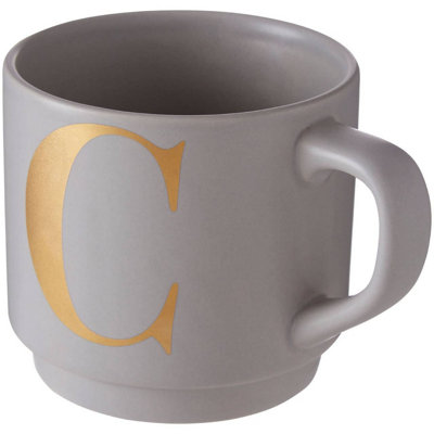 Maison by Premier Signet Grey C Letter Mug