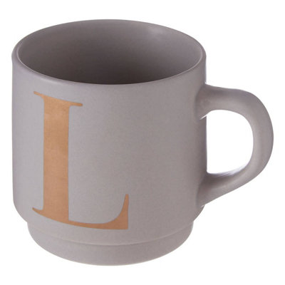 Maison by Premier Signet Grey L Letter Mug