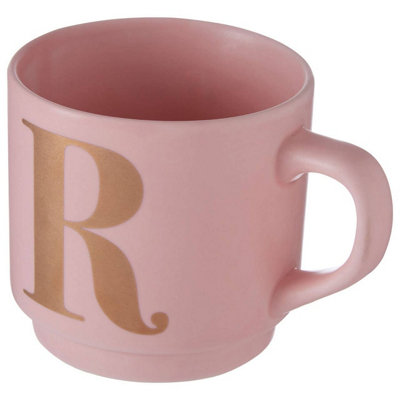 Maison by Premier Signet Pink R Letter Mug