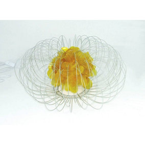 Maison by Premier Silver Wire yellow Table Lamp