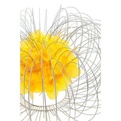 Maison by Premier Silver Wire yellow Table Lamp