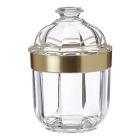 Maison by Premier Small Light Gold Acrylic Canister