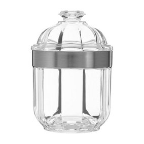 Maison by Premier Small Silver Acrylic Canister