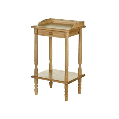 Maison by Premier Square Rubberwood Side Table