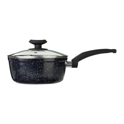 Maison by Premier Stoneflam 20cm Saucepan With Glass Lid