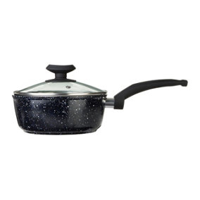 Maison by Premier Stoneflam Saucepan with Glass Lid - 18cm