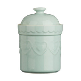 Maison by Premier Sweet Pastel Green Heart Storage Canister - Single Canister