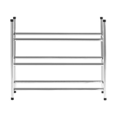 Maison by Premier Three Tiers Chrome Shoe Rack