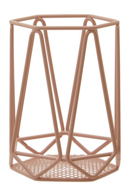 Maison by Premier Vertex Pink Finish Utensil Holder