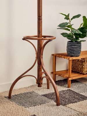 Maison by Premier Walnut Finish Solid Birchwood Coat Stand