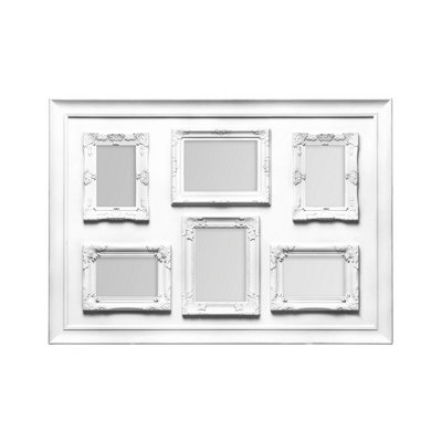 Maison by Premier White Contemporary 6 Photo Frame