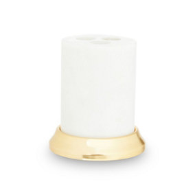 Maison by Premier White Marble Toothbrush Holder