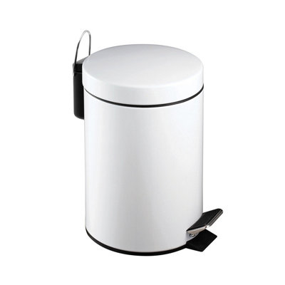 Maison by Premier White Pedal Bin - 3 Ltr | DIY at B&Q