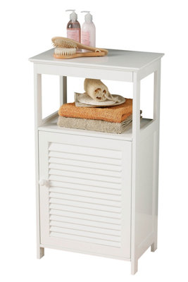 Maison by Premier White Wood Floor Cabinet