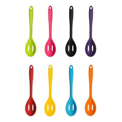 Maison by Premier Zing Black Silicone Slotted Spoon