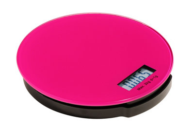 Maison by Premier Zing Hot Pink Glass Kitchen Scale - 2kg