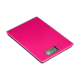 Maison by Premier Zing Hot Pink Glass Kitchen Scale