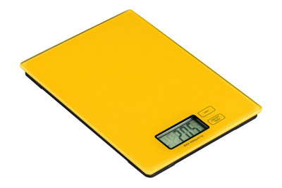 Maison by Premier Zing Yellow Glass Kitchen Scale