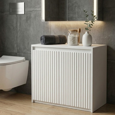 Maison Fluted Bathroom Storage Cabinet