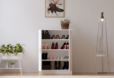 Sliding door sale shoe cabinet