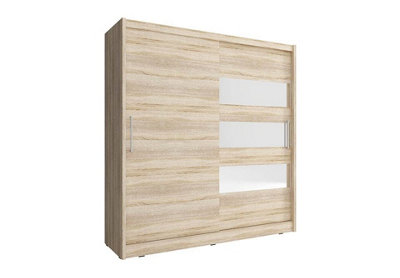 Maja III Sliding Door Wardrobe 200 cm Oak Sonoma