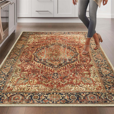 MAJESTIC CASHMERE NON SLIP AREA RUG 120 X 170 CM RUGS LIVING ROOM ...