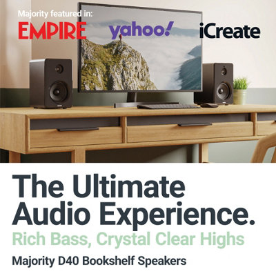 Majority D40 Bluetooth Bookshelf Speakers