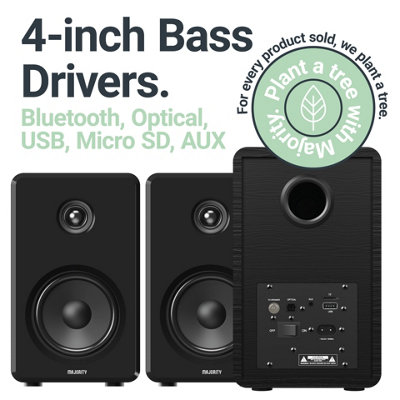 Majority D40 Bluetooth Bookshelf Speakers