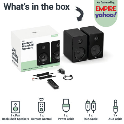 Majority D40 Bluetooth Bookshelf Speakers
