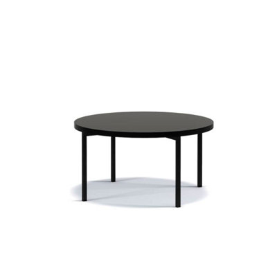 Make a Statement with the Sigma C Coffee Table (800mm x 450mm x 800mm) in Elegant Black Gloss